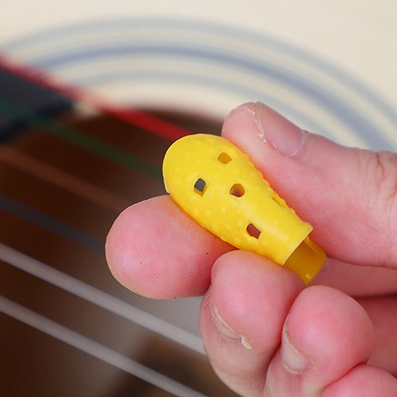 (10 Pcs) MiSoundofNature Silicone Protective Finger Cover For Stringed Instruments - Kalimba Thumb Piano, Lyre Harp And Guitar - HLURU.SHOP