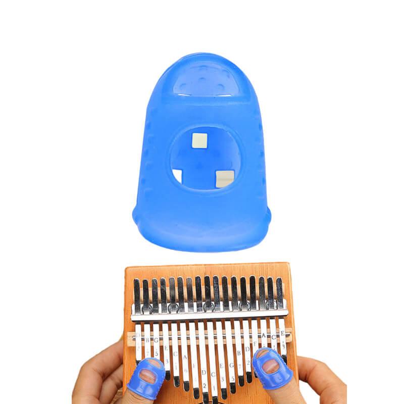 (10 Pcs) MiSoundofNature Silicone Protective Finger Cover For Stringed Instruments - Kalimba Thumb Piano, Lyre Harp And Guitar - HLURU.SHOP