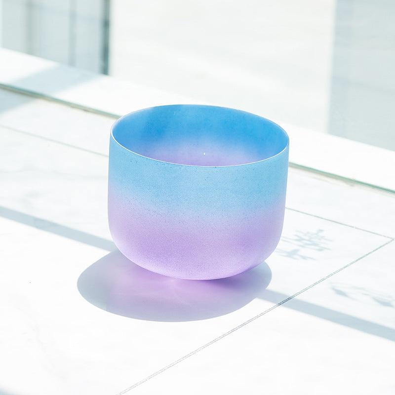 12-inch Rainbow Color 440/432Hz Crystal Singing Bowl Seven Chakras Sound Bowl Yoga Meditation - HLURU.SHOP