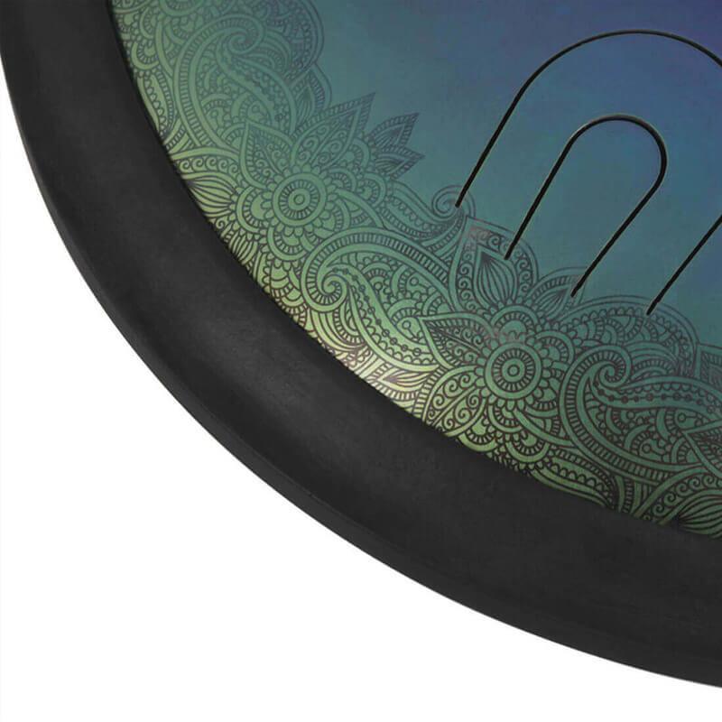 14/16/18 In 9/10/11 X 2 Notes Flower Titanium Alloy Steel UU Tongue Drums in 432 440 Hz - Celtic Scale, Aeolian Scale, Arab Mode, Chinese Mode, Japanese Mode - HLURU.SHOP