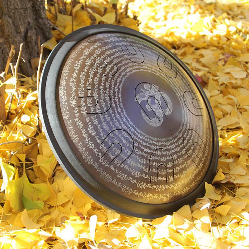 14/16/18 In 9/10/11 X 2 Notes Tibetan Titanium Alloy Steel UU Tongue Drums in 432 440 Hz - Celtic Scale, Aeolian Scale, Arab Mode, Chinese Mode, Japanese Mode - HLURU.SHOP