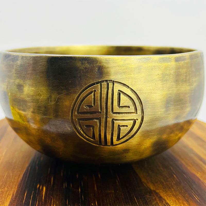 24~34cm Full Moon Singing Bowl Handmade Tibetan Singing Bowl Meditation Sound Bowl Chakra Healing - HLURU.SHOP