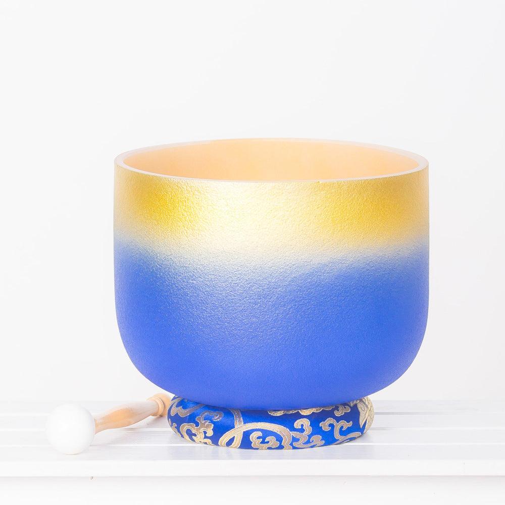 8-12 Inches Crystal Singing Bowl 440/432Hz Gilding 7 Colors Chakra Bowl Quartz Singing Sound Healing Bowl - HLURU.SHOP