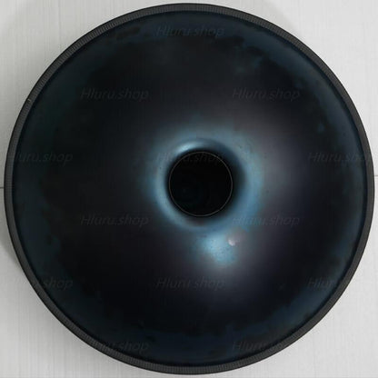 MiSoundofNature Customized Handpan Drum 22 Inch 9/9+2 Notes F3 Dorian Scale Stainless Steel/Nitrided Steel Percussion Instrument, Available in 432 Hz and 440 Hz