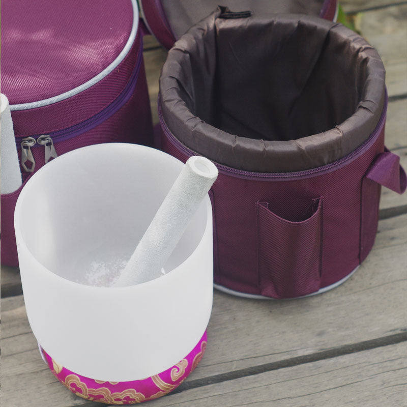 MiSoundofNature Carry Bag Case For Frosted Crystal Singing Bowls, Anti-collision protection Bag