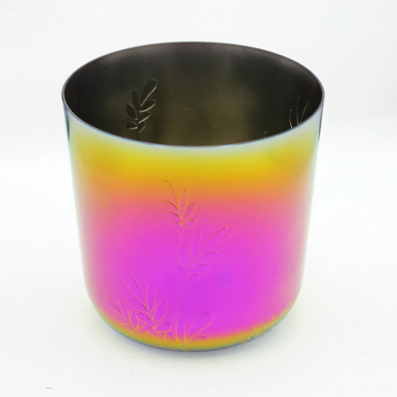 MiSoundofNature Peace Leaves Pink Frosted Crystal Bowl 7 Chakra Singing Bowls For Sound Therapy Yoga Meditation 432Hz/440Hz