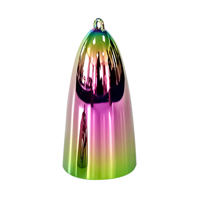 MiSoundofNature Gradient Pink green Crystal Singing Bell Quartz Meditation Sound Bell