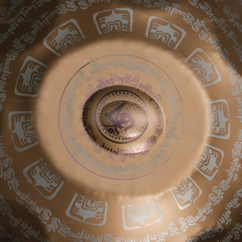 Customized MiSoundofNature Sanskrit E La Sirena Scale 22 Inch 9/10/12 Notes Stainless Steel / Nitride Steel Handpan Drum, Available in 432 Hz & 440 Hz - HLURU.SHOP