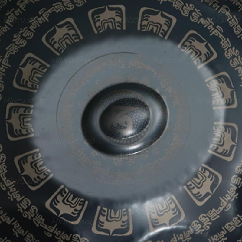 Customized MiSoundofNature Sanskrit E La Sirena Scale 22 Inch 9/10/12 Notes Stainless Steel / Nitride Steel Handpan Drum, Available in 432 Hz & 440 Hz - HLURU.SHOP