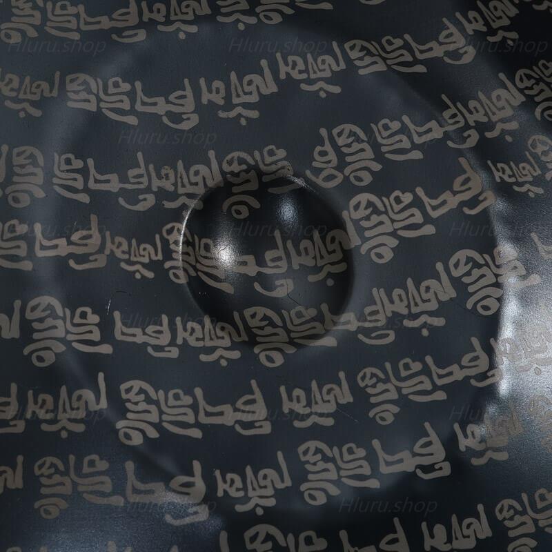 Customized MiSoundofNature Sanskrit Hijaz D Minor 22 Inch 9/10/12 Notes Stainless Steel / Nitride Steel Handpan Drum, Available in 432 Hz & 440 Hz - HLURU.SHOP