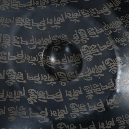 Customized MiSoundofNature Sanskrit Hijaz D Minor 22 Inch 9/10/12 Notes Stainless Steel / Nitride Steel Handpan Drum, Available in 432 Hz & 440 Hz - HLURU.SHOP