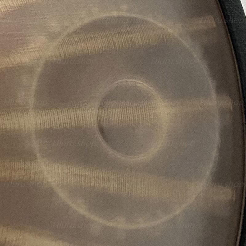 Customized MiSoundofNature Sun God C Major 22'' 9/10/12 Notes High-end 1.2mm Stainless Steel Handpan Drum, Available in 432 Hz and 440 Hz - Severe Quenching Heat Treatment - HLURU.SHOP