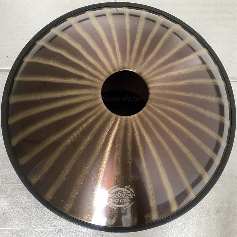 Customized MiSoundofNature Sun God C Major 22'' 9/10/12 Notes High-end 1.2mm Stainless Steel Handpan Drum, Available in 432 Hz and 440 Hz - Severe Quenching Heat Treatment - HLURU.SHOP