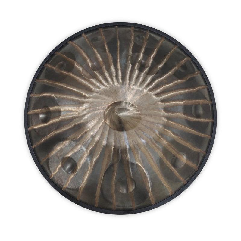 Customized MiSoundofNature Sun God E La Sirena Scale 22'' 9/10/12 Notes High-end 1.2mm Stainless Steel Handpan Drum, Available in 432 Hz and 440 Hz - HLURU.SHOP