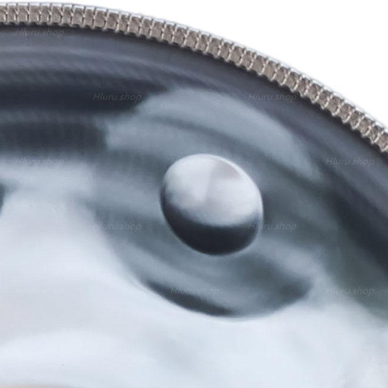 MiSoundofNature Customized 22 Inch 9/9+2 Notes Stainless Steel Handpan Drum, F3 Dorian Scale, Available in 432 Hz and 440 Hz, High-end Percussion Instrument