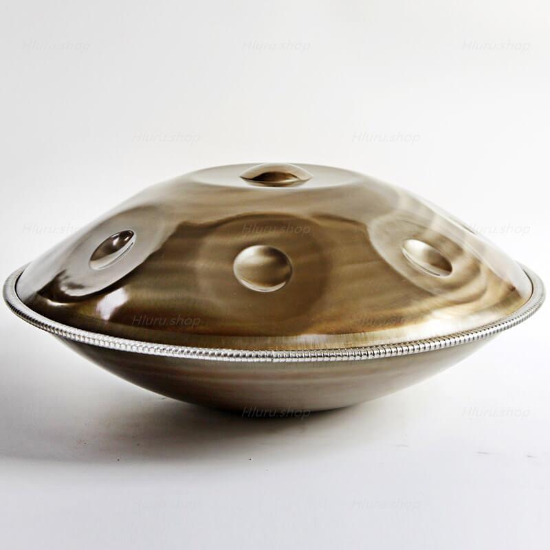 MiSoundofNature Customized 22 Inch 10/10+2 Notes Stainless Steel Handpan Drum, F3 Low Pygmy Scale, Available in 432 Hz and 440 Hz, High-end Percussion Instrument