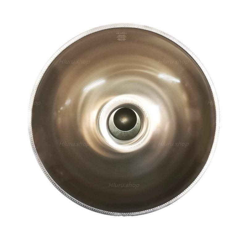 MiSoundofNature Customized 22 Inch 9/9+2 Notes Stainless Steel Handpan Drum, F3 Dorian Scale, Available in 432 Hz and 440 Hz, High-end Percussion Instrument