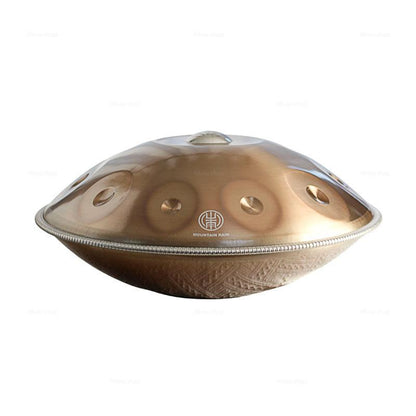 MiSoundofNature Customized 22 Inch 9/9+2 Notes Stainless Steel Handpan Drum, F3 Dorian Scale, Available in 432 Hz and 440 Hz, High-end Percussion Instrument