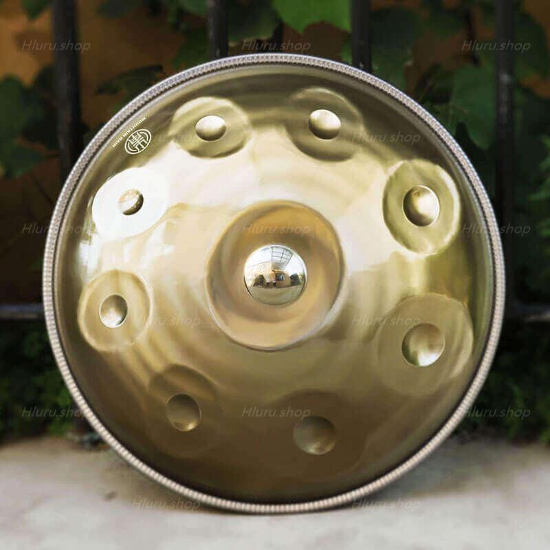 Customized Mountain Rain 22 In 10 Notes Stainless Steel Handpan Drum, Kurd / Celtic Scale D Minor, Available in 432 Hz and 440 Hz, High-end Percussion Instrument - HLURU.SHOP