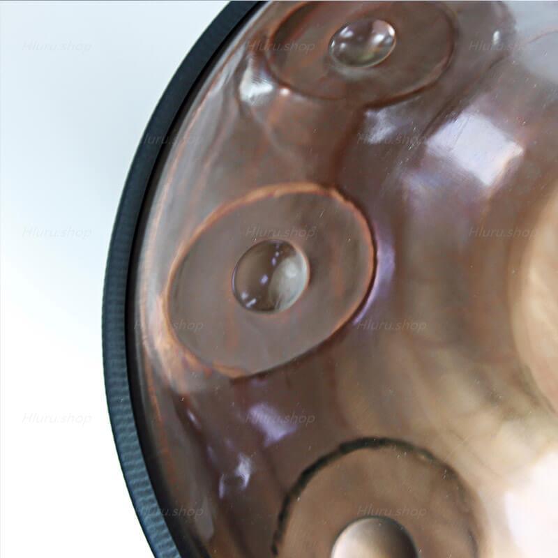 Customized Mountain Rain 22 Inch 12 Notes Stainless Steel Handpan Drum, Kurd / Celtic Scale D Minor, Available in 432 Hz and 440 Hz, High-end Percussion Instrument - HLURU.SHOP