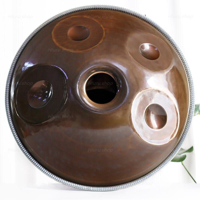 Customized Mountain Rain D Minor Kurd 22 Inch 13 (9+4) Notes Stainless Steel Handpan Drum, Available in 432 Hz and 440 Hz, High-end Percussion Instrument - HLURU.SHOP