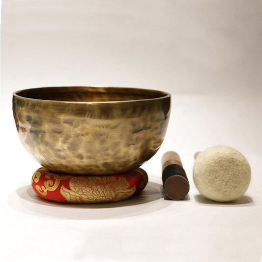 Handmade Tibetan Singing Bowl Without Engraving Nepal Full Moon Singing Bowl - HLURU.SHOP