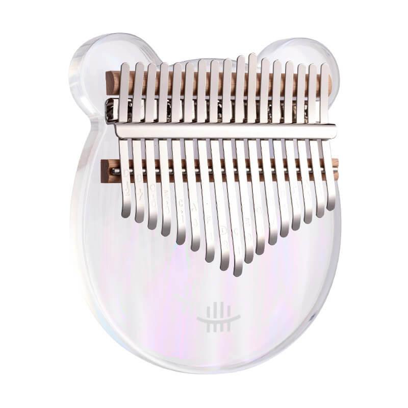 HLURU 17 Key Bear/Fawn Rainbow Acrylic Flat Board Kalimba Thumb Piano For Children, Single Board C Tone Kalimba Instrument - HLURU.SHOP