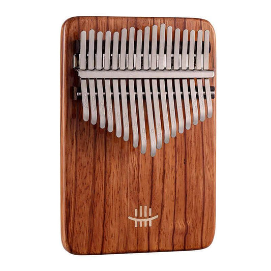 HLURU 17 Key Flat Board Kalimba Thumb Piano, Gabonese Rosewood Guibourtia Single Board Arc Chamfering C Tone Kalimba Instrument - HLURU.SHOP