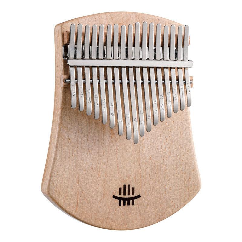 HLURU 17 Key Flat Board Kalimba Thumb Piano, Maple Scalloped Single Board C Tone Kalimba Instrument - HLURU.SHOP