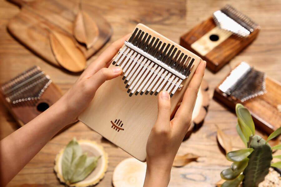 HLURU 17 Key Flat Board Kalimba Thumb Piano, Maple Single Board C Tone Kalimba Instrument - HLURU.SHOP