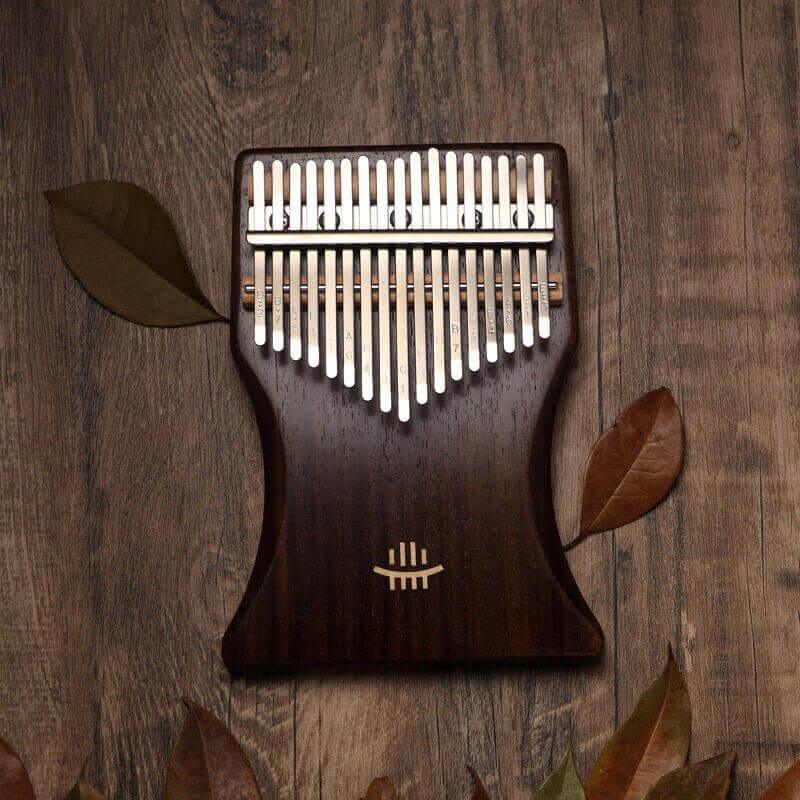 HLURU 17 Key Flat Board Kalimba Thumb Piano, Rosewood Cup Plate Single Board C Tone Kalimba Instrument - HLURU.SHOP