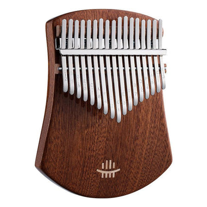 HLURU 17 Key Flat Board Kalimba Thumb Piano, Sapele Scalloped Single Board C Tone Kalimba Instrument - HLURU.SHOP