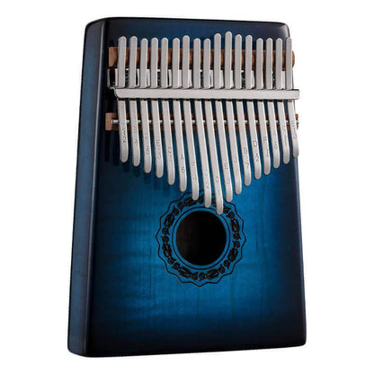 HLURU 17 Key Hollow Kalimba Thumb Piano, Curly Maple Round Hole Opening Box Resonace Trepanning C Tone Kalimba Instrument - HLURU.SHOP