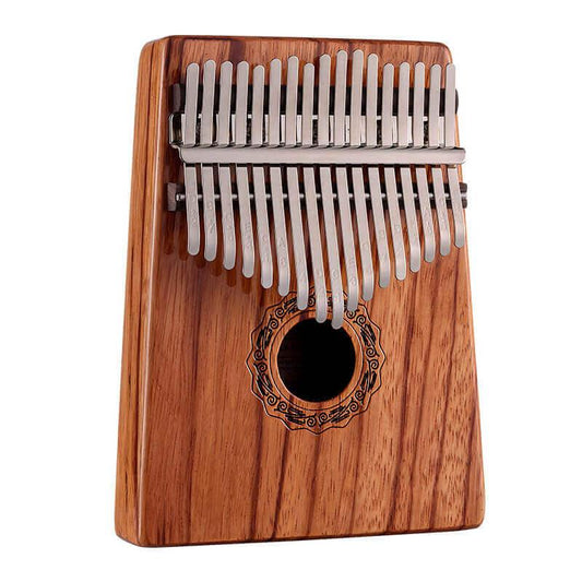 HLURU 17 Key Hollow Kalimba Thumb Piano, Gabonese Rosewood Guibourtia Box Resonace Single Board Trepanning C Tone Kalimba Instrument - HLURU.SHOP