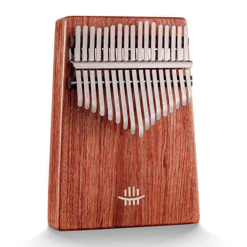 HLURU 17 Key Hollow Kalimba Thumb Piano, Zambian RoseWood Guibourtia Box Resonace Single Board Trepanning C Tone Kalimba Instrument - HLURU.SHOP