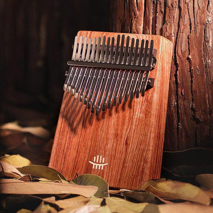 HLURU 17 Key Hollow Kalimba Thumb Piano, Zambian RoseWood Guibourtia Box Resonace Single Board Trepanning C Tone Kalimba Instrument - HLURU.SHOP