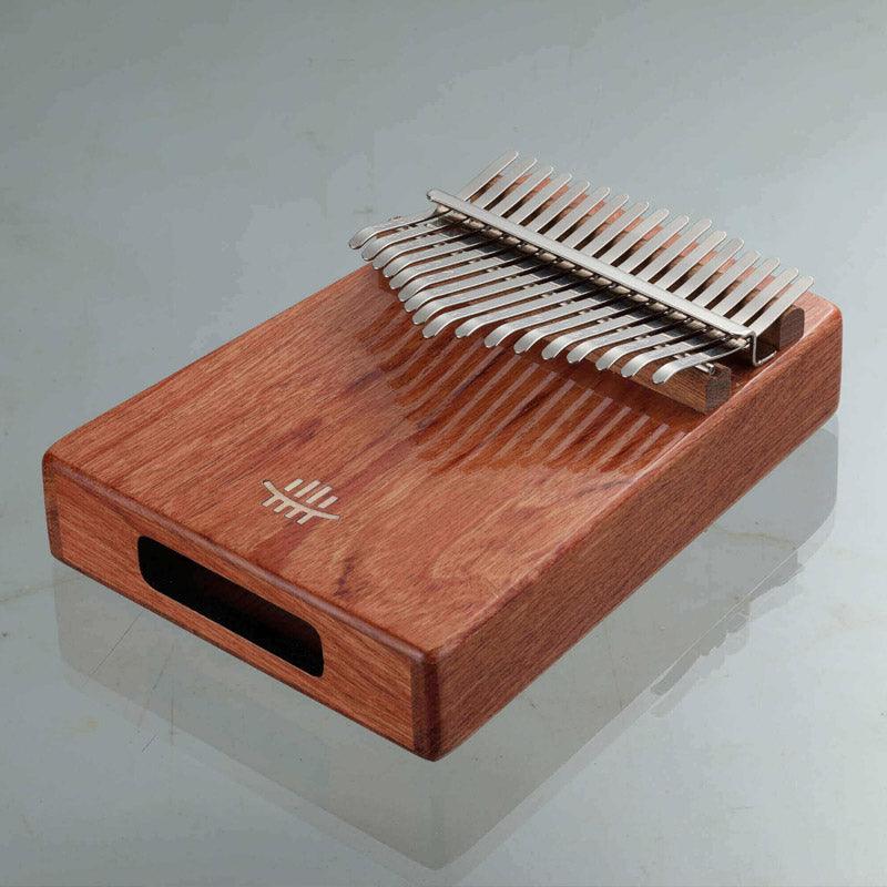 HLURU 17 Key Hollow Kalimba Thumb Piano, Zambian RoseWood Guibourtia Box Resonace Single Board Trepanning C Tone Kalimba Instrument - HLURU.SHOP