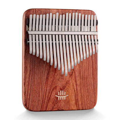 HLURU 21 Key Flat Board Kalimba Thumb Piano, Zambian RoseWood Guibourtia Single Board Arc Chamfering C Tone Kalimba Instrument - HLURU.SHOP