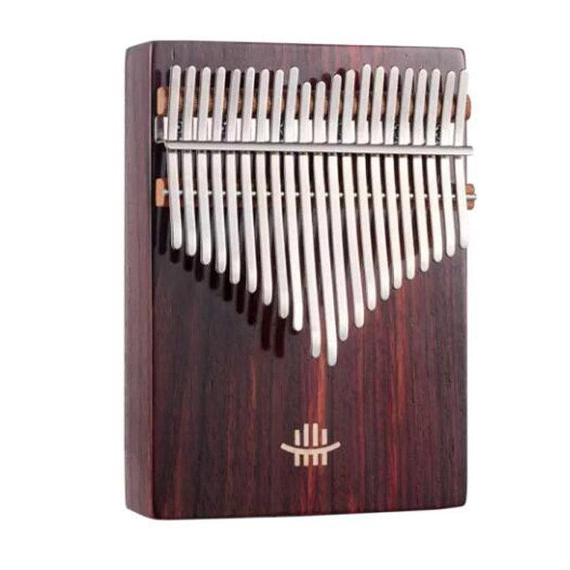 HLURU 21 Key Hollow Kalimba Thumb Piano, Box Resonace Rosewood Wood Kalimba Instrument Trepanning C Tone With a Hole at The Bottom - HLURU.SHOP