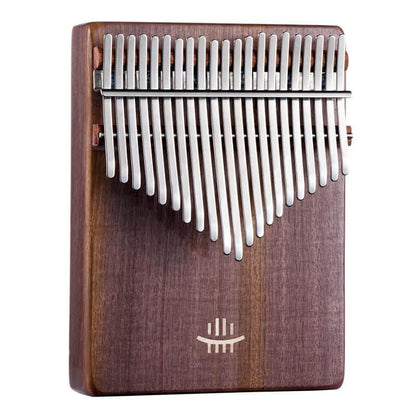 HLURU 21 Key Hollow Kalimba Thumb Piano, Box Resonace Walnut Wood Kalimba Instrument Trepanning C Tone With a Hole at The Bottom - HLURU.SHOP