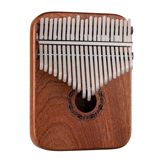 HLURU 21 Key Hollow Kalimba Thumb Piano, Yellow Sandalwood Guibourtia Box Resonace Single Board Trepanning C Tone Kalimba Instrument - HLURU.SHOP