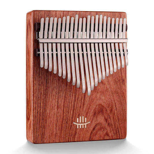 HLURU 21 Key Hollow Kalimba Thumb Piano, Zambian RoseWood Guibourtia Box Resonace Single Board Trepanning C Tone Kalimba Instrument - HLURU.SHOP