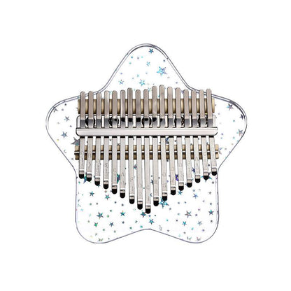 HLURU Bear/Fawn Transparent Acrylic 17/21 Key Flat Board Kalimba Thumb Piano For Children, Single Board C Tone Kalimba Instrument - HLURU.SHOP