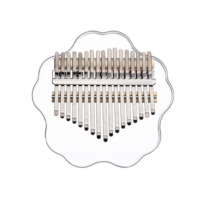 HLURU Bear/Fawn Transparent Acrylic 17/21 Key Flat Board Kalimba Thumb Piano For Children, Single Board C Tone Kalimba Instrument - HLURU.SHOP