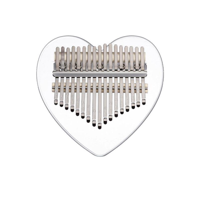 HLURU Bear/Fawn Transparent Acrylic 17/21 Key Flat Board Kalimba Thumb Piano For Children, Single Board C Tone Kalimba Instrument - HLURU.SHOP