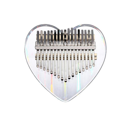 HLURU Bear/Fawn Transparent Acrylic 17/21 Key Flat Board Kalimba Thumb Piano For Children, Single Board C Tone Kalimba Instrument - HLURU.SHOP