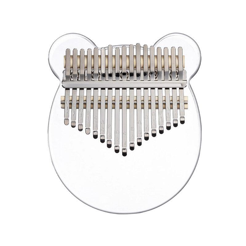 HLURU Bear/Fawn Transparent Acrylic 17/21 Key Flat Board Kalimba Thumb Piano For Children, Single Board C Tone Kalimba Instrument - HLURU.SHOP