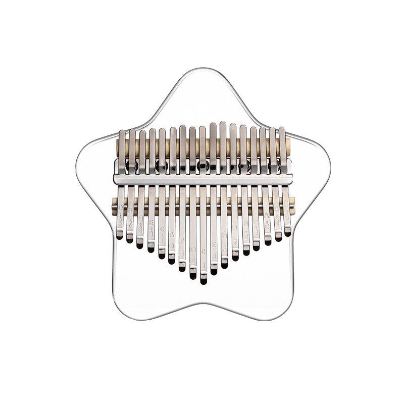 HLURU Bear/Fawn Transparent Acrylic 17/21 Key Flat Board Kalimba Thumb Piano For Children, Single Board C Tone Kalimba Instrument - HLURU.SHOP