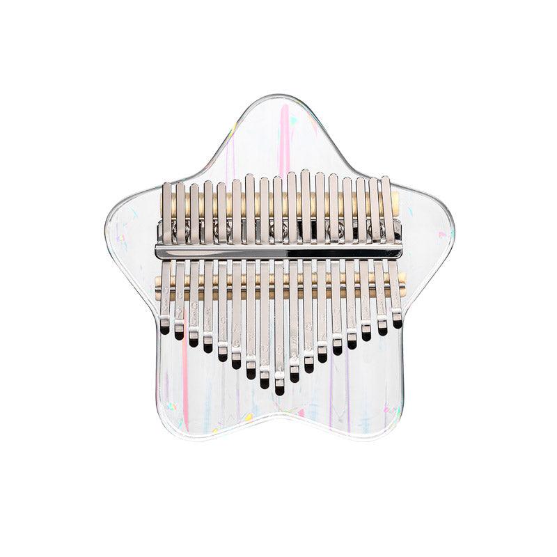 HLURU Bear/Fawn Transparent Acrylic 17/21 Key Flat Board Kalimba Thumb Piano For Children, Single Board C Tone Kalimba Instrument - HLURU.SHOP