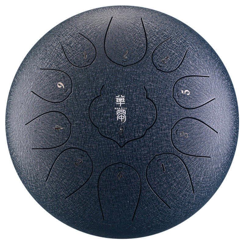 HLURU Huashu Carbon Steel Tongue Drum 10 Inches 11 Notes F Key Percussion Instrument - HLURU.SHOP